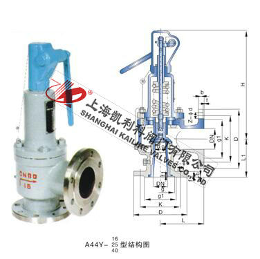 A44H、A44Y帶扳手彈簧全啟封閉式安全閥